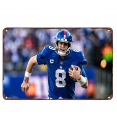 New York Giants Aluminum Sign 12x8 Inch Daniel Jones 006