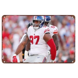 New York Giants Aluminum Sign 12x8 Inch Dexter Lawrence 005