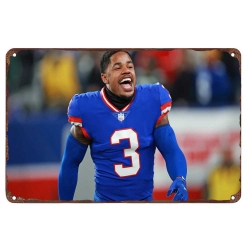 New York Giants Aluminum Sign 12x8 Inch Sterling Shepard 004