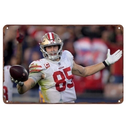 San Francisco 49ers Aluminum Sign George Kittle 002