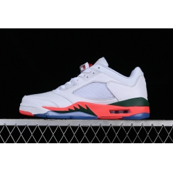 AIR JORDAN RETRO LOW AJ5 WHITE GREEN BLUE ORANGE FQ1316 018