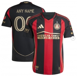 Men's Atlanta United FC adidas Black 2025 The Connector Authentic Custom Jersey