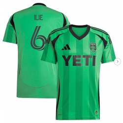 Mens Austin FC Ilie Sanchez adidas Green 2025 The Heartbeat Kit Replica Player Jersey