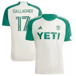 Mens Austin FC Jon Gallagher adidas Tan 2024 The Armadillo Kit Replica Player Jersey