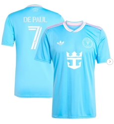 Men's Inter Miami CF Rodrigo De Paul adidas Originals Blue 2025 Third Replica Player Jersey Men's Inter Miami CF Rodrigo De Paul adidas Originals Blue 2025 Third Replica Player Jersey