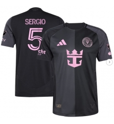 Men's Inter Miami CF Sergio Busquets adidas Black 2025 The Fortitude Kit Authentic Player Jersey Men's Inter Miami CF Sergio Busquets adidas Black 2025 The Fortitude Kit Authentic Player Jersey