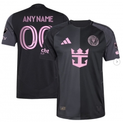 Men's Inter Miami CF adidas Black 2025 The Fortitude Kit Authentic Custom Jersey
