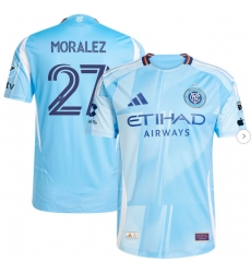 Men's New York City FC Maximiliano Moralez adidas Light Blue 2025 The Excelsior Kit Authentic Player Jersey Men's New York City FC Maximiliano Moralez adidas Light Blue 2025 The Excelsior Kit Authentic Player Jersey