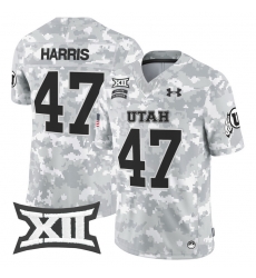 Men Women Youth Utah Utes 47 Kamala Harris 2024 Salute to Service Vapor Limited Jersey Arctic Camo All Stitched Men Women Youth Utah Utes 47 Kamala Harris 2024 Salute to Service Vapor Limited Jersey Arctic Camo All Stitched