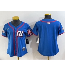 Youth National League Chicago Cubs Blank Blue 2025 All Star Edition Limited Stitched Baseball Jersey Youth National League Chicago Cubs Blank Blue 2025 All Star Edition Limited Stitched Baseball Jersey