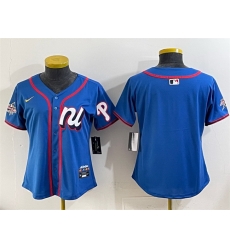 Youth National League Philadelphia Phillies Blank Blue 2025 All Star Edition Limited Stitched Baseball Jersey Youth National League Philadelphia Phillies Blank Blue 2025 All Star Edition Limited Stitched Baseball Jersey