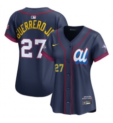 Women American League 27 Vladimir Guerrero Jr  Navy 2025 All Star Edition Limited Stitched Baseball Jersey  Women American League 27 Vladimir Guerrero Jr  Navy 2025 All Star Edition Limited Stitched Baseball Jersey