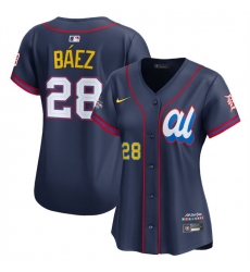 Women American League 28 Javier B E1ez Navy 2025 All Star Edition Limited Stitched Baseball Jersey  Women American League 28 Javier B E1ez Navy 2025 All Star Edition Limited Stitched Baseball Jersey