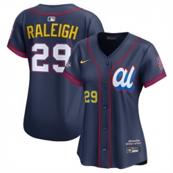 Women American League 29 Cal Raleigh Navy 2025 All Star Edition Limited Stitched Baseball Jersey  Women American League 29 Cal Raleigh Navy 2025 All Star Edition Limited Stitched Baseball Jersey