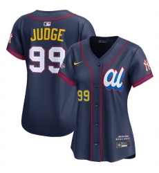 Women American League 99 Aaron Judge Navy 2025 All Star Edition Limited Stitched Baseball Jersey 