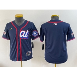 Women American League Houston Astros Blank Navy 2025 All Star Edition Limited Stitched Baseball Jersey  Women American League Houston Astros Blank Navy 2025 All Star Edition Limited Stitched Baseball Jersey