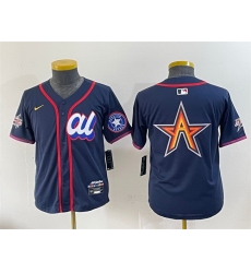 Women American League Houston Astros Team Big Logo Navy 2025 All Star Edition Limited Stitched Baseball Jersey  1 Women American League Houston Astros Team Big Logo Navy 2025 All Star Edition Limited Stitched Baseball Jersey  1