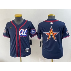 Women American League Houston Astros Team Big Logo Navy 2025 All Star Edition Limited Stitched Baseball Jersey  1 Women American League Houston Astros Team Big Logo Navy 2025 All Star Edition Limited Stitched Baseball Jersey  1