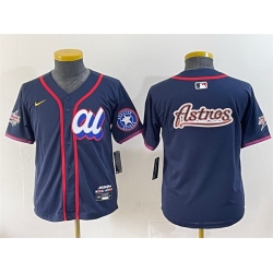 Women American League Houston Astros Team Big Logo Navy 2025 All Star Edition Limited Stitched Baseball Jersey  Women American League Houston Astros Team Big Logo Navy 2025 All Star Edition Limited Stitched Baseball Jersey