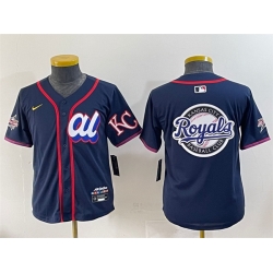 Women American League Kansas City Royals Team Big Logo Navy 2025 All Star Edition Limited Stitched Baseball Jersey  Women American League Kansas City Royals Team Big Logo Navy 2025 All Star Edition Limited Stitched Baseball Jersey