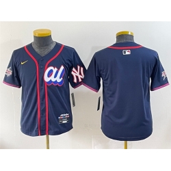 Women American League New York Yankees Blank Navy 2025 All Star Edition Limited Stitched Baseball Jersey  Women American League New York Yankees Blank Navy 2025 All Star Edition Limited Stitched Baseball Jersey