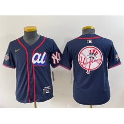 Women American League New York Yankees Team Big Logo Navy 2025 All Star Edition Limited Stitched Baseball Jersey  Women American League New York Yankees Team Big Logo Navy 2025 All Star Edition Limited Stitched Baseball Jersey