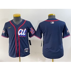 Women American League Seattle Mariners Blank Navy 2025 All Star Edition Limited Stitched Baseball Jersey  Women American League Seattle Mariners Blank Navy 2025 All Star Edition Limited Stitched Baseball Jersey