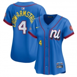 Women National League 4 Pete Crow Armstrong Blue 2025 All Star Edition Limited Stitched Baseball Jersey  Women National League 4 Pete Crow Armstrong Blue 2025 All Star Edition Limited Stitched Baseball Jersey