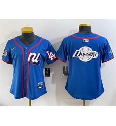 Women National League Los Angeles Dodgers Team Big Logo Blue 2025 All Star Edition Limited Stitched Baseball Jersey  Women National League Los Angeles Dodgers Team Big Logo Blue 2025 All Star Edition Limited Stitched Baseball Jersey