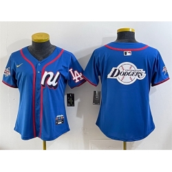 Women National League Los Angeles Dodgers Team Big Logo Blue 2025 All Star Edition Limited Stitched Baseball Jersey  Women National League Los Angeles Dodgers Team Big Logo Blue 2025 All Star Edition Limited Stitched Baseball Jersey