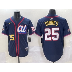 Men American League 25 Gleyber Torres Navy 2025 All Star Edition Limited Stitched Baseball Jersey Men American League 25 Gleyber Torres Navy 2025 All Star Edition Limited Stitched Baseball Jersey