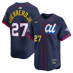 Men American League 27 Vladimir Guerrero Jr  Navy 2025 All Star Edition Limited Stitched Baseball Jersey Men American League 27 Vladimir Guerrero Jr  Navy 2025 All Star Edition Limited Stitched Baseball Jersey