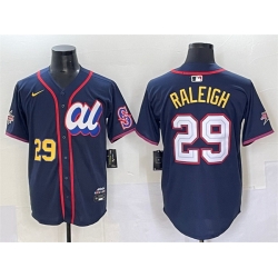 Men American League 29 Cal Raleigh Navy 2025 All Star Edition Limited Stitched Baseball Jersey Men American League 29 Cal Raleigh Navy 2025 All Star Edition Limited Stitched Baseball Jersey