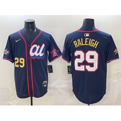 Men American League 29 Cal Raleigh Navy 2025 All Star Edition V2 Limited Stitched Baseball Jersey Men American League 29 Cal Raleigh Navy 2025 All Star Edition V2 Limited Stitched Baseball Jersey