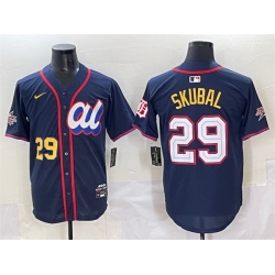 Men American League 29 Tarik Skubal Navy 2025 All Star Edition Limited Stitched Baseball Jersey Men American League 29 Tarik Skubal Navy 2025 All Star Edition Limited Stitched Baseball Jersey