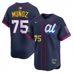 Men American League 75 Andres Munoz Navy 2025 All Star Edition Limited Stitched Baseball Jersey Men American League 75 Andres Munoz Navy 2025 All Star Edition Limited Stitched Baseball Jersey