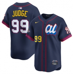 Men American League 99 Aaron Judge Navy 2025 All Star Edition Limited Stitched Baseball Jersey Men American League 99 Aaron Judge Navy 2025 All Star Edition Limited Stitched Baseball Jersey