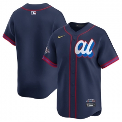 Men American League Blank Navy 2025 All Star Limited Stitched Baseball Jersey Men American League Blank Navy 2025 All Star Limited Stitched Baseball Jersey