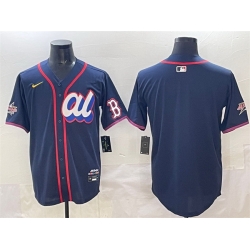 Men American League Boston Red Sox Blank Navy 2025 All Star Edition Limited Stitched Baseball Jersey Men American League Boston Red Sox Blank Navy 2025 All Star Edition Limited Stitched Baseball Jersey