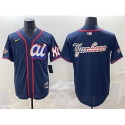 Men American League New York Yankees Team Big Logo Navy 2025 All Star Edition Limited Stitched Baseball Jersey 002 Men American League New York Yankees Team Big Logo Navy 2025 All Star Edition Limited Stitched Baseball Jersey 002