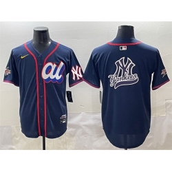Men American League New York Yankees Team Big Logo Navy 2025 All Star Edition Limited Stitched Baseball Jersey 005 Men American League New York Yankees Team Big Logo Navy 2025 All Star Edition Limited Stitched Baseball Jersey 005