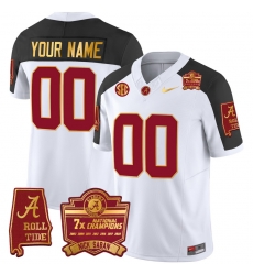 Men Women Youth Alabama Crimson Tide Nick Saban 7x Champions Patch Gold Trim Custom Jersey All Stitched Inverted Men Women Youth Alabama Crimson Tide Nick Saban 7x Champions Patch Gold Trim Custom Jersey All Stitched Inverted
