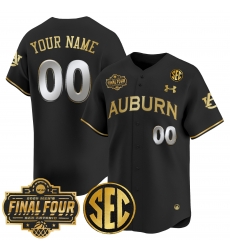 Men Women Youth Auburn Tigers 2025 Final Four Patch Vapor Baseball Custom Jersey All Stitched Black Gold Men Women Youth Auburn Tigers 2025 Final Four Patch Vapor Baseball Custom Jersey All Stitched Black Gold