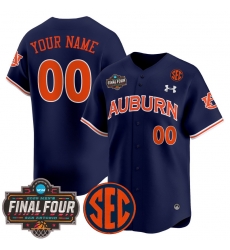 Men Women Youth Auburn Tigers 2025 Final Four Patch Vapor Baseball Custom Jersey All Stitched Navy Men Women Youth Auburn Tigers 2025 Final Four Patch Vapor Baseball Custom Jersey All Stitched Navy