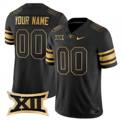 Men Women Youth BYU Cougars 2024 Gold Vapor Limited Custom Jersey All Stitched Black Gold