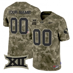 Men Women Youth BYU Cougars 2024 Salute to Service Vapor Limited Custom Jersey All Stitched Olive Camo