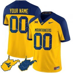Men Women Youth West Virginia Mountaineers 2024 Country Roads Custom Jersey All Stitched Alternate Men Women Youth West Virginia Mountaineers 2024 Country Roads Custom Jersey All Stitched Alternate