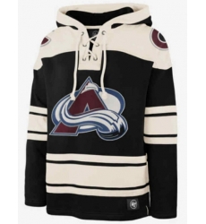 Men Colorado Avalanche Blank Hoodie 47 Lacer Hood