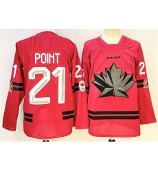 Men Canada Hockey 21 Brayden Point Red Stitched Jersey Men Canada Hockey 21 Brayden Point Red Stitched Jersey