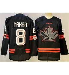 Men Canada Hockey 8 Cale Makar Black Stitched Jersey Men Canada Hockey 8 Cale Makar Black Stitched Jersey